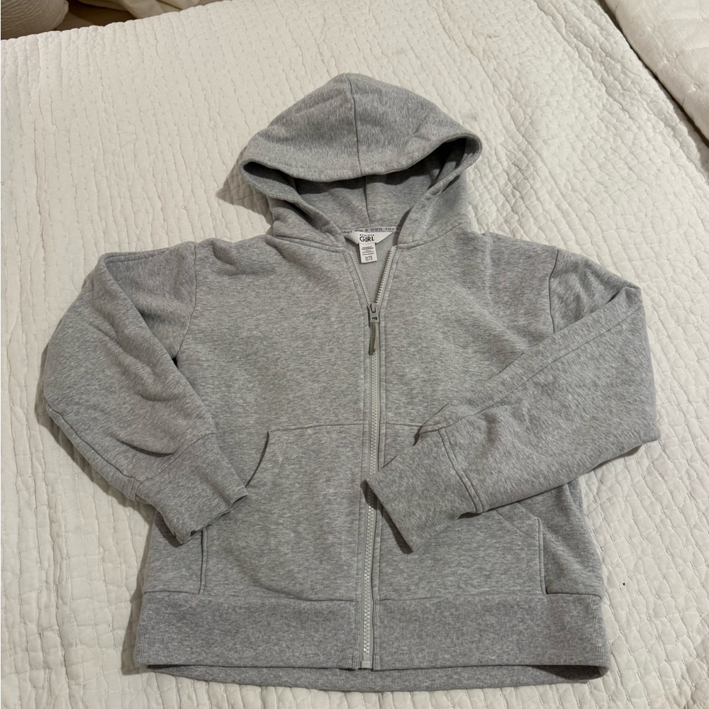 Athleta girls Kids Gray Zip-Up Hoodie